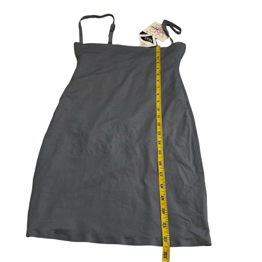 Skims Sonic Smoothers Slip Dress Size Small Gray Built in Underwear NWT - Picture 7 of 11